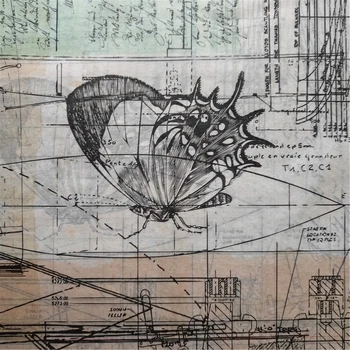 100шт Дизайн Древнего Корабля Рисунок Бабочки Подарочная упаковка Из Папиросной бумаги