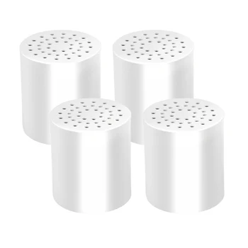 15-ступенчатые универсальные картриджи для фильтрации воды в душе (4 упаковки), удаляющие хлор, микроорганизмы, жесткую воду - замена