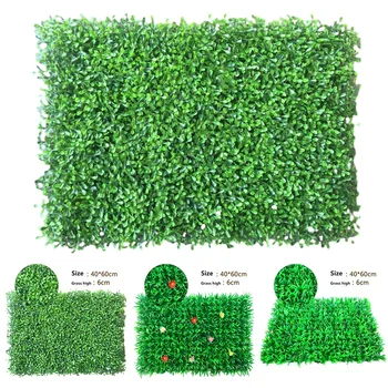 1шт 40x60 см Искусственный пейзаж, Зеленая трава, Квадратное пластиковое Газонное растение для дома, отелей, гостиных, растение для украшения стен