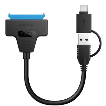 2,5-дюймовый кабель-адаптер для жесткого диска SATA -USB3.0 type-c, кабель для жесткого диска 