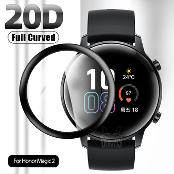 20D Защитная пленка С Изогнутым Краем Для Huawei Honor Magic Watch 2 42 мм 46 мм SmartWatch Мягкая Защитная Пленка Для экрана Аксессуары (не стекло