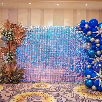30x30 см 3D наклейки на стену, хрустальная пневматическая панель, блестки, стена, свадьба, день рождения, фоновое украшение для вечеринки, стена