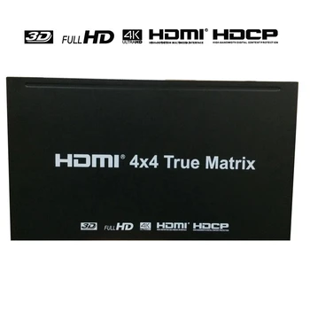 4K 3D HDMI матричный коммутатор 4x4 True Matrix Full 1080p разветвитель 4 В 4 Из видео конвертер для PS4 XBOX DVD HD камера ПК на телевизор