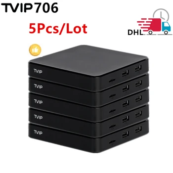 5 шт./лот TVIP 706 IPTV TV BOX Android 11,0 Amlogic S905W2 Четырехъядерный 2 ГБ 8 ГБ 2,4 Г/5G WiFi 4K HDR BT H2.65 телеприставка tvip706