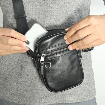 AETOO Оригинальная деловая сумка ручной работы из воловьей кожи первого слоя, мини-сумка через плечо, кожаная мужская нагрудная сумка для мобильного телефона в стиле ретро