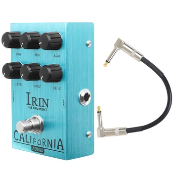 California Sound Имитатор эффектов электрогитары Педаль Дисторсии Overdrive для электрогитары