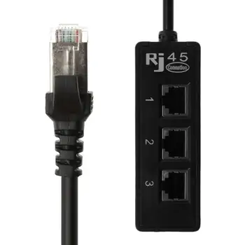 Centechia от 1 до 3 Розеток LAN Ethernet Сетевой разъем RJ45 Разветвитель гаджета Удлинитель usb кабель sata usb riser card разъем rj45