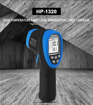 HP-1320 Цифровой Термометр Бесконтактный ЖК-дисплей ИК Инфракрасный Тестер C/F Выбор Пирометра Для плавки металла