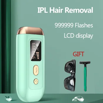 IPL Эпилятор для удаления волос, лазер для женщин, Триммер для бикини, Электрический Депилятор, Безболезненная машина для постоянного домашнего использования, 999999 Вспышек