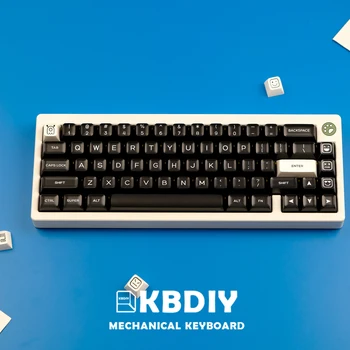 KBDiy 159 Клавиш/Набор PBT Keycap SA Profile GMK WOB Keycaps Пользовательская Механическая Игровая Клавиатура для ISO-Клавиш Double Shot Black