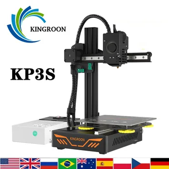 KINGROON KP3S 3D принтер Высокоточная Печать Модернизированный DIY FDM Автоматический 3D принтер Сенсорный экран KP3S Размер печати 180*180*180 мм
