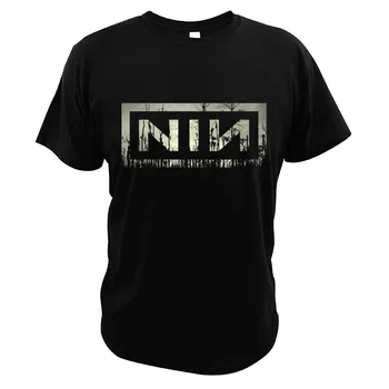 Nine Inch Nails-футболки американской индастриал-рок-группы, хипстерская уличная одежда Премиум-класса, летняя мужская одежда из чистого хлопка европейского размера
