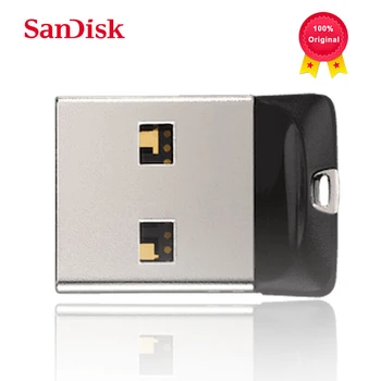 SanDisk Cruzer Fit 100% Оригинальный CZ33 Супер мини USB флэш-накопитель 64 ГБ USB 2,0 sandisk флеш-накопитель 32 ГБ Memory stick Флешки