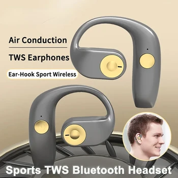 TWS Беспроводные Bluetooth Наушники с микрофоном Бизнес Наушники Гарнитуры V5.2 Ушной крючок Hi-Fi Наушники с шумоподавлением при звонках