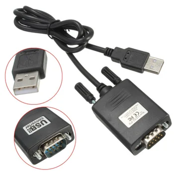 USB 2,0 К RS232 Последовательный DB9 DB9 9-Контактный Штекерный кабель-конвертер Черный 0,8 м 1 Порт Адаптер для Маршрутизаторов Cisco Коммутаторы Телескоп