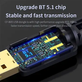 USB 5.1 Адаптер 3 Мбит/с, ключ, Динамик для ПК, Беспроводная Мышь, Музыкальный Аудиоприемник, передатчик для ноутбука