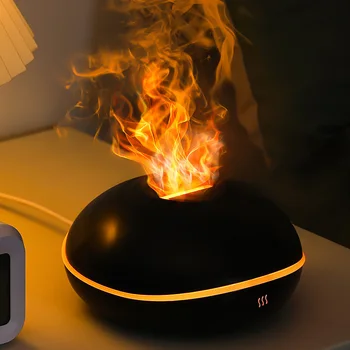 Ароматический диффузор 7 цветов Flame 200 мл, увлажнитель воздуха Fire Flame, домашний USB-диффузор для эфирных масел, увлажнитель воздуха, ароматический диффузор
