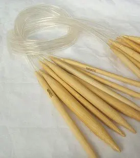 Бесплатная доставка, круглые бамбуковые спицы размером 32 дюйма 2,0-10 мм