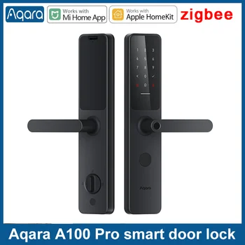 Бесплатный DHL Aqara Smart Door Lock A100 Pro Приложение Для Блокировки отпечатков пальцев Bluetooth Пароль NFC 7 Способов разблокировки Для Mi Home Iphone HomeKit