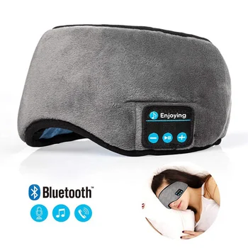 Беспроводная Bluetooth-совместимая маска для глаз, гарнитура, стереогарнитура для сна, чехол для глаз, беспроводные мягкие эластичные музыкальные наушники