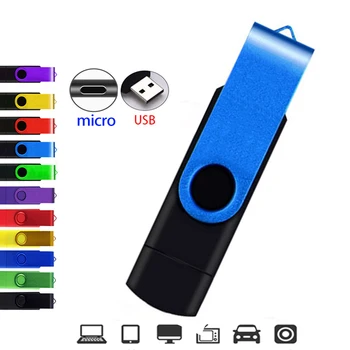 Высокоскоростной USB Флэш-накопитель OTG Pen Drive 64 ГБ 32 ГБ 16 ГБ USB-накопитель 8 ГБ 4 ГБ Флешка Флэш-диск для Android Micro/ПК/Автомобиля/телевизора