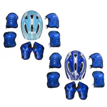 Детский Велосипедный шлем, Детские Роликовые Коньки, Защитный шлем для Велосипеда, Комплект защитных накладок для колена, Локтя, запястья, Велосипедное Снаряжение