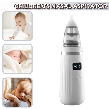 Детский Назальный аспиратор, очиститель для носа, USB-аккумулятор для новорожденных, четко показывает уровень всасывания, мощность аккумулятора, абсолютно новый
