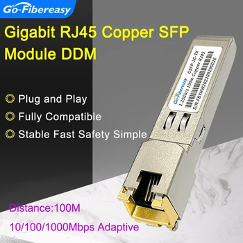 Для HP J8177B Gigabit SFP-RJ45 Медный модуль 1,25 Гбит/с 10/100/1000BASE-T 100m SFP-трансивер Aruba/Волоконно-оптическое оборудование HP