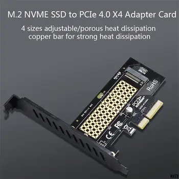 Карта адаптера M.2 NVME SSD для PCIe 4.0 X4 с лучшим радиатором медного охлаждения