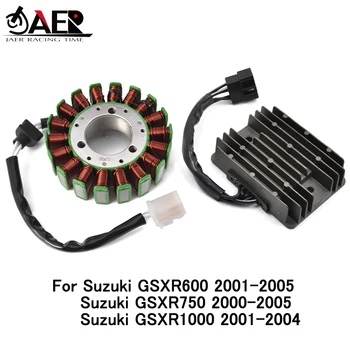 Катушка статора и регулятор выпрямителя для Suzuki GSX-R GSXR 600 750 1000 GSXR600 2001-2005 GSXR750 2000-2005 GSXR1000 2001-2004
