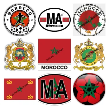 Креативные наклейки Марокко Флаг Марокко Карта ПВХ Наклейка Марокко Герб Марокко Виниловые наклейки для автомобиля для мотоциклетного шлема Camper Decor
