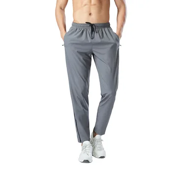 Летние эластичные мужские спортивные брюки для бега, тонкие спортивные брюки для бега, повседневные брюки для тренировок в спортзале на открытом воздухе