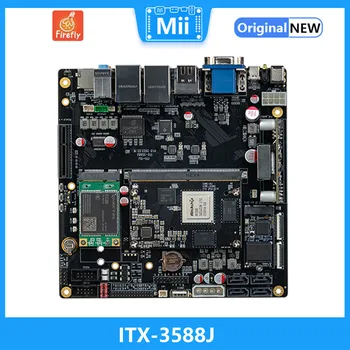 Материнская плата ITX-3588J Rockchip RK3588 8K AI Mini с 8-ядерным 64-разрядным процессором Материнская плата WiFi6 5G 6Tops Edge Computing Ultra RK3568