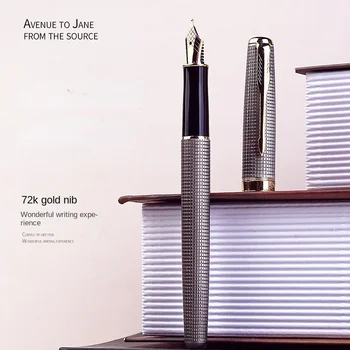 Металлическая ручка для деловых конференций Офисная Чернильная ручка Для Письма Сменная сумка Для Чернил Студенческие Канцелярские принадлежности Офисные принадлежности 05 мм Mb Pen Luxury