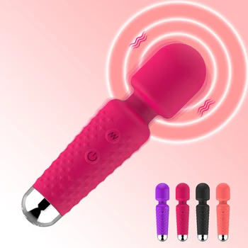 Мощные волшебные палочки-Вибраторы для женщин, Стимулятор клитора, AV-стимулятор точки G, Массажер, женский мастурбатор, Секс-игрушки для женщин