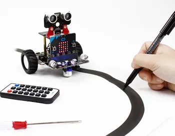 Обучающий игрушечный робот-микробит с программированием STEM на основе bbc micro: бит V2 совместим с microbit V1