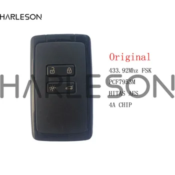 Оригинальный Умный дистанционный автомобильный ключ 433,92 МГц Для OEM Нового Renault Megane 4 Talisman Espace 5 Kadjar с чипом NCF29N1M HITAG AES 4A