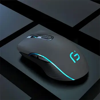 Перезаряжаемая беспроводная мышь Bluetooth Gamer Игровая мышь Компьютерная Эргономичная Mause С подсветкой RGB Бесшумные мыши для портативных ПК 2