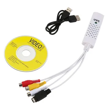 Портативный USB 2,0 Easycap Адаптер для карты захвата аудио-видео с VHS на DVD Конвертер для захвата видео Win7/8/XP/Vista