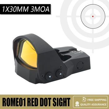 Прицел ROMEO1 1X30MM 3MOA Red Dot с открытыми рефлекторными прицелами с функцией MOTAC для охотничьих военных игр