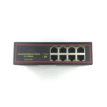 Промышленные коммутаторы Ethernet с 8 портами 10/100 М на DIN-рейке без управления 5 В-58 В