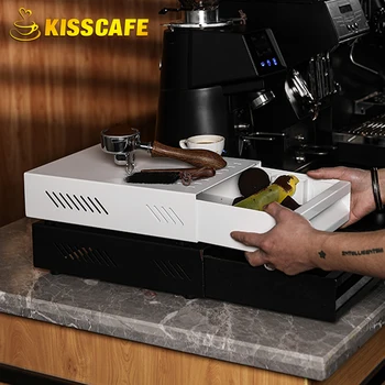 Профессиональная коробка для сбора остатков кофейной гущи Эспрессо из нержавеющей стали Стиль Ящика для Бариста Контейнер для кофейной гущи