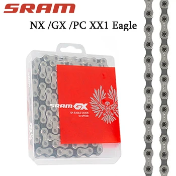 Цепь SRAM EAGLE PC XX1 NX GX Цепь Велосипедного Тока 12v 11v 118L 126L Power Link Велосипед Chians 11speed 12speed Mtb Дорожная Велосипедная Цепь