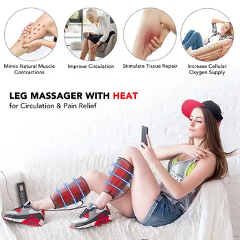 Электрический аппарат для массажа ног, прибор для физиотерапии ревматоидного артрита, инструмент для ревматологии коленного сустава, магнитный вибрационный нагревательный массажер для колена