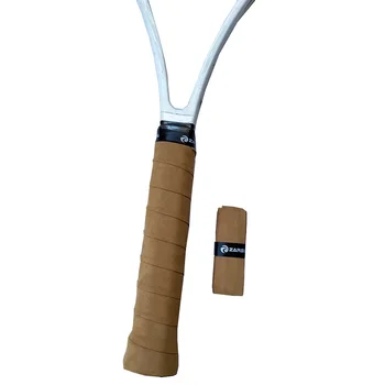 ручка для теннисной ракетки из искусственной кожи 1шт, ручка для бадминтона, ручка для теннисной ракетки кожаные ручки overgrip аксессуары для тенниса