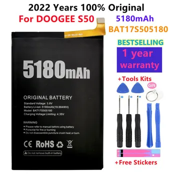 100% Оригинальный Новый Подлинный Высококачественный BAT17S505180 5180mAh Batteria Для Doogee S50 Замена Аккумулятора телефона Батареи