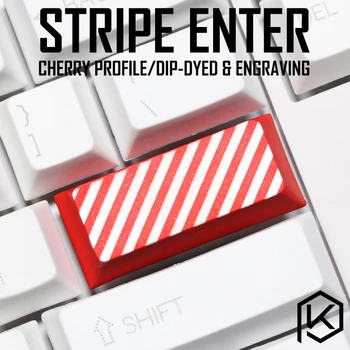 Новинка вишневый профиль dip dye sculpture pbt keycap для механической клавиатуры с лазерной гравировкой legend stripe enter черный, красный, синий