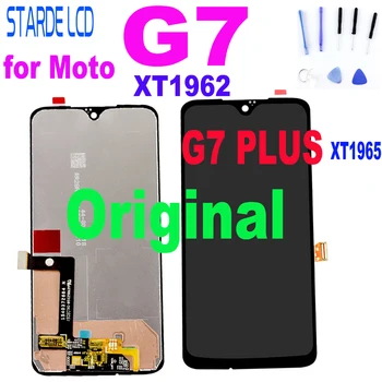 Оригинал для Moto G7 XT1962 ЖК-экран Сенсорный Дигитайзер Замена Стекла Экрана Для Motorola G7 Plus Дисплей g 7 LCD