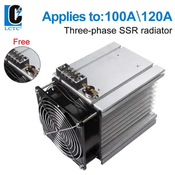Радиатор 100A 120A Y-150 С вентилятором Для трехфазного твердотельного реле SSR