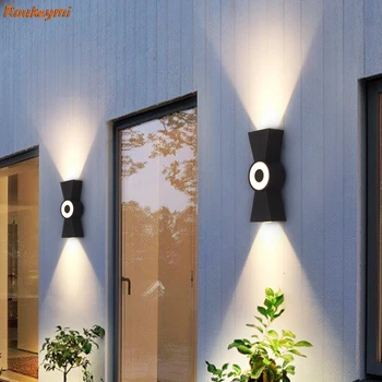 Светодиодный алюминиевый настенный светильник для ванной комнаты, водонепроницаемый, крыльцо, открытый балкон, терраса, внешний сад